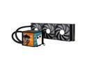 TRYX Panorama 360 360mm AIO 6.5'' AMOLED Curved Screen 3D Anamorphic Effect Display Customizable AIO Cooler 360mm 8th Gen Asetek Pump 320w TDP with ROTA PRO 120mm Fan LGA 1851/1700/1200/115X AM5/AM4