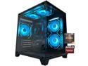 YAWYORE Gaming Desktop Computer PC,AMD Ryzen 5 5600GT,16GB RAM and 1TB M.2 NVMe PCle4.0,ARGB FAN,WiFi+BT5.0,Game Design Office console,Sea View Room,Prebuilt Gaming PC Tower
