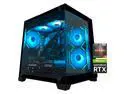 YAWYORE Gaming PC Desktop,AMD Ryzen 7 5700X,RTX5060 8G,MSI B550M,32GB DDR4 3200 RAM and 1TB M.2 NVMe PCle4.0,Liquid Cooler ARGB FAN,Wi-Fi+BT,Game Design Office console,Sea View Room,Prebuilt Gaming PC