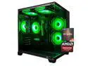 HZG Gaming Desktop Computer PC,AMD Ryzen 7 5700G, 16GB RAM and 1TB NVMe M.2 SSD, WiFi6 ARGB Fan, Prebuilt Gaming PC Tower
