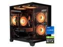 HZG Gaming Desktop Computer PC,Intel Core i5-13400F GeForce RTX 5060 8G 32GB RAM and 1TB NVMe M.2 SSD, WiFi6E, ARGB Fan, Prebuilt Gaming PC Tower