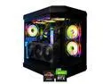HYPER CYBER Ultra X BLACK Gaming PC Desktop Computer AMD Ryzen 7 7800X3D, NVIDIA GeForce RTX 4080 SUPER, 64GB DDR5, 4TB SSD, Windows 11 Home, VR Ready, RGB Lighting, WiFi, Ready to Use