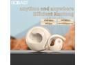 SOBAST open headset, ultra-comfortable, lightweight design, fit the ear, ergonomic earhooks, powerful bass, 36 hours of playback time, Bluetooth 5.3, application control, clear calls, wireless h Beige