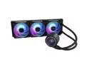 TCOMAS LA200 Black 360 ARGB Liquid CPU Cooler  Infinity Mirror Pump Head with Stunning Lighting Depth, Supports Intel LGA 1851/1700 & AMD AM5/AM4