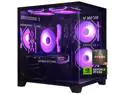 AOACE Gaming PC Desktop AMD Ryzen 7 5700X,RTX 5060 8G  16GB RAM and 1TB NVMe M.2 SSD, WiFi6E, ARGB Fan, Game Design Office console,Sea View Room Windows 11