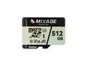 MIXAGE 512GB microSDXC Memory Cards, UHS-I, V30, A1, 4K UHD Micro SD Card, Speed Up to 175MB/s, 3D NAND Flash MicroSD 512GB 1 Pack
