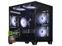 ALCPOK Gaming PC Desktop,AMD Ryzen 7 5700X 3.4GHz,RTX5060 8GB GDDR7 DLSS4,32GB DDR4 RAM 3200MHz,1TB NVME SSD,ARGB Cooling Fan,Supply WiFi Support Prebuilt Gaming Computer with