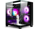 LXZ Gaming PC Desktop,Features AMD Ryzen 7 8700F 4.1 GHz (5.0 GHz Turbo), GeForce RTX 5060 (8G),32GB DDR5 1TB NVMe SSD,Supports WiFi 6,Prebuilt Gaming PC Tower