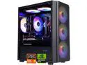 AODU Gaming PC-Windows 11AMD Ryzen 5 5500 3.6GHz,GeForce RTX3050 6G-DDR4 16GB 3200MHz,NVME M.2 1TB SSD, 500W PSU-Desktop Air coole Prebuilt Gaming Desktop