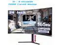 Raywego 34 Inch Curved Gaming Monitor 3440x1440P, 165Hz, 21:9 Aspect Ratio, UWQHD, 1ms(MPRT),1500R, Swivel/Height Adjustable, 127% sRGB, FreeSync, Eye Care, VESA(100*100mm), PIP/PBP Black, 2026
