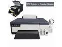 SIHAO DTF Printer A3 XP600 with Roll Feeder, DTF Transfer Printing Machine with White Ink Circulation System for DIY Clothing(Printer + Powder Shaker)