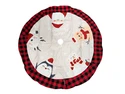 Idealforce Red Vintage Christmas Tree Skirt, Traditional Holiday Decor, Xmas Festive Home Decoration for Seasonal Parties Idealforce Red Vintage Christmas Tree Skirt, Traditional Holiday Decor, Xmas Festive Home Decoration for Seasonal Parties