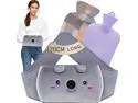 Idealforce Extra Long Hot Water Bottle with 120cm Soft Fleece Waist Wrap (34oz/1L) - Large Capacity Bed Warmer for Period Pain, Muscle Ache Relief Idealforce Extra Long Hot Water Bottle with 120cm Soft Fleece Waist Wrap (34oz/1L) - Large Capacity Bed Warmer for Period Pain, Muscle Ache Relief