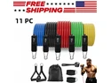 Idealforce 11Piece Resistance Band Set with Carrying Case, Handles, Ankle Straps & Door Anchor. Perfect for yoga, Pilates, strength training, physical therapy, home gym workouts, muscle toning, and re Idealforce 11Piece Resistance Band Set with Carrying Case, Handles, Ankle Straps & Door Anchor. Perfect for yoga, Pilates, strength training, physical therapy, home gym workouts, muscle toning, and re