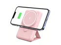 Idealforce 5000mAh MagSafe Foldable Magnetic Power Bank for iPhone 17/16/15/14 Pro Max - Wireless Portable Charger Battery Pack, Fast Charging External Cell Phone Accessory, Black Pink Idealforce 5000mAh MagSafe Foldable Magnetic Power Bank for iPhone 17/16/15/14 Pro Max - Wireless Portable Charger Battery Pack, Fast Charging External Cell Phone Accessory, Black Pink