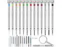 27 Pieces Jewelers Screwdriver Set Micro Precision Watchmaker Screwdriver Set 0.6-2.0 mm with 13 Extra Replace Blades for Watch Repair Jewelry Eyeglasses Electronics 27 Pieces Jewelers Screwdriver Set Micro Precision Watchmaker Screwdriver Set 0.6-2.0 mm with 13 Extra Replace Blades for Watch Repair Jewelry Eyeglasses Electronics