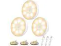 3 PCS Motion Sensor Light, Rechargeable Night Light(3000K Warm Yellow) | 8 LEDs, with USB Cable & Magnetic Patch, 3 Modes, Cordless Safe Wall Light for Kitchen, Bookshelves, Drawers 3 PCS Motion Sensor Light, Rechargeable Night Light(3000K Warm Yellow) | 8 LEDs, with USB Cable & Magnetic Patch, 3 Modes, Cordless Safe Wall Light for Kitchen, Bookshelves, Drawers
