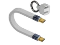 Mini Keychain USB C Cable,PD 3.1 240W Fast Charging | 40Gbps Data Transfer Portable Type C Cord for Carabiner for Phone, Mobile Power,Laptop(13cm) (White) Mini Keychain USB C Cable,PD 3.1 240W Fast Charging | 40Gbps Data Transfer Portable Type C Cord for Carabiner for Phone, Mobile Power,Laptop(13cm) (White)