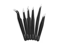 Rackii 6-Pcs Precision Tweezers Set, ESD Safe Stainless Steel Fine Tip Rackii 6-Pcs Precision Tweezers Set, ESD Safe Stainless Steel Fine Tip