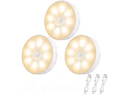 3 PCS Motion Sensor Light, Rechargeable Night Light(3000K Warm Yellow) | 8 LEDs, with USB Cable & Magnetic Patch, 3 Modes, Cordless Safe Wall Light for Kitchen, Bookshelves, Drawers 3 PCS Motion Sensor Light, Rechargeable Night Light(3000K Warm Yellow) | 8 LEDs, with USB Cable & Magnetic Patch, 3 Modes, Cordless Safe Wall Light for Kitchen, Bookshelves, Drawers