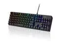 Mechanical Gaming Keyboard, 104 Keys Full-Size RGB LED Backlit Gaming Mechanical Keyboard with Blue Switch, USB Wired Computer Keyboard for Windows PC Mac Xbox Gamer