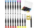 18PCS Mini Precision Screwdriver Set With Case, Magnetic Small Flathead Phillips Pentalobe Torx Star Screwdriver Set Kit and Tweezers for Repairing Computer Eyeglass Phone Watch 18PCS Mini Precision Screwdriver Set With Case, Magnetic Small Flathead Phillips Pentalobe Torx Star Screwdriver Set Kit and Tweezers for Repairing Computer Eyeglass Phone Watch