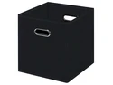 Black Foldable Storage Cubes Bins , Fabric Storage Box Cubes Organizer Baskets with Dual Handles for Home Organizer (Black) Black Foldable Storage Cubes Bins , Fabric Storage Box Cubes Organizer Baskets with Dual Handles for Home Organizer (Black)