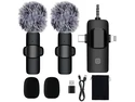 3-in-1 Wireless Lavalier Microphone for iPhone & Android - Studio Quality Sound with Noise Cancel, Plug & Play Mini Mic for Recording, Vlogging & Live Streaming 3-in-1 Wireless Lavalier Microphone for iPhone & Android - Studio Quality Sound with Noise Cancel, Plug & Play Mini Mic for Recording, Vlogging & Live Streaming