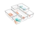 6 Pack Clear Drawer Organizer Set, Drawer Storage Trays, Storage Bins | Acrylic Drawer Storage Trays, Storage Bins for Makeup, Cosmetics, Jewelries, Utensils, Gadgets, Office 6 Pack Clear Drawer Organizer Set, Drawer Storage Trays, Storage Bins | Acrylic Drawer Storage Trays, Storage Bins for Makeup, Cosmetics, Jewelries, Utensils, Gadgets, Office