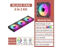 TEUCER DL-1 120mm ARGB Case Fan, Wire-Free Splicing PWM 4Pin Hydraulic Bearing PC Cooling Fan TEUCER DL-1 120mm ARGB Case Fan, Wire-Free Splicing PWM 4Pin Hydraulic Bearing PC Cooling Fan