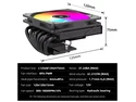 TEUCER TE-75 Low Profile CPU Cooler 75mm Height, 8×6mm Heat Pipes, 120mm ARGB PWM Fan, ITX Small Form Factor CPU Air Cooler for Intel LGA1700 AMD AM5 TEUCER TE-75 Low Profile CPU Cooler 75mm Height, 8×6mm Heat Pipes, 120mm ARGB PWM Fan, ITX Small Form Factor CPU Air Cooler for Intel LGA1700 AMD AM5