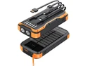 Core Tech 40000mAh Solar Power Bank, 20W USB-C PD Fast Charging, Built-in Cables and Flashlight, Black Core Tech 40000mAh Solar Power Bank, 20W USB-C PD Fast Charging, Built-in Cables and Flashlight, Black