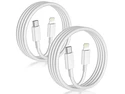 Core Tech USB-C to Lightning Cable 2-Pack, 6 ft Each, MFi Certified, 20W PD Fast Charging, White Core Tech USB-C to Lightning Cable 2-Pack, 6 ft Each, MFi Certified, 20W PD Fast Charging, White