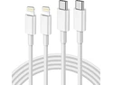 Core Tech USB-C to Lightning Cable 2-Pack, 10 ft Each, MFi Certified, 20W PD Fast Charging, White Core Tech USB-C to Lightning Cable 2-Pack, 10 ft Each, MFi Certified, 20W PD Fast Charging, White