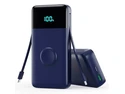 Core Tech - 40800mAh 25W Fast-Charge Power Bank with Built-In Cables and LED Display - Blue Core Tech - 40800mAh 25W Fast-Charge Power Bank with Built-In Cables and LED Display - Blue