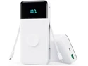Core Tech - 40800mAh 25W Fast-Charge Power Bank with Built-In Cables and LED Display - White Core Tech - 40800mAh 25W Fast-Charge Power Bank with Built-In Cables and LED Display - White