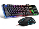 Core Tech - 104-Key Wired Membrane Gaming Keyboard and Optical Mouse Combo with RGB Lighting - Black Core Tech - 104-Key Wired Membrane Gaming Keyboard and Optical Mouse Combo with RGB Lighting - Black