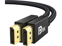 CORE TECH DisplayPort 1.4 Cable 6.6 ft, 8K 60Hz, 4K 240Hz, 32.4Gbps HBR3, HDR, Braided Male-to-Male for Gaming Monitors and PCs, Black CORE TECH DisplayPort 1.4 Cable 6.6 ft, 8K 60Hz, 4K 240Hz, 32.4Gbps HBR3, HDR, Braided Male-to-Male for Gaming Monitors and PCs, Black