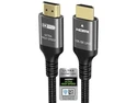 CORE TECH HDMI 2.1 Cable 6.6 ft (2m), 48Gbps, 8K 60Hz, 4K 120Hz, HDR10, eARC, Braided Male-to-Male for PS5, Xbox Series X and TVs, Gray/Black CORE TECH HDMI 2.1 Cable 6.6 ft (2m), 48Gbps, 8K 60Hz, 4K 120Hz, HDR10, eARC, Braided Male-to-Male for PS5, Xbox Series X and TVs, Gray/Black