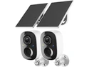 CORE TECH Solar Wireless Outdoor Security Camera 2-Pack with Solar Panels, 2.4GHz WiFi, Color Night Vision, Motion Alerts, Two-Way Audio, IP65, White CORE TECH Solar Wireless Outdoor Security Camera 2-Pack with Solar Panels, 2.4GHz WiFi, Color Night Vision, Motion Alerts, Two-Way Audio, IP65, White
