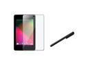 eForCity LCD Screen Protector+Black Stylus Pen compatible with ASUS Google Nexus 7 (2012 version)
