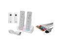 Insten Dual Remote Controller Charger + HD AV Component Cable For Wii / Wii U