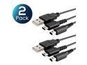 Insten 2 Pack of USB Cable Wire for Nintendo 3DS DSi NDSI XL 3DSXL