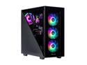 Velztorm Black Gladio Custom Built Gaming Desktop PC (AMD Ryzen 9 5900X, GeForce RTX 5070, 32GB DDR4, 2TB PCIe SSD + 2TB HDD, 120mm AIO, 750W PSU, RJ-45, 1 Display Port, HDMI, Win 11 Pro)