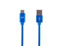 Monoprice Nylon Braided USB C to USB A 2.0 Cable - 10 Feet - Blue | Type C, Fast Charging, Compatible With Samsung Galaxy S10 / Note 8, LG V20 and More - Palette Series