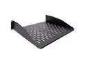 Navepoint 2U 19-Inch Universal Vented Rack Mount Cantilever Server Cabinet Shelf 14-Inches Deep Black