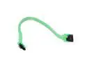 10 inch SATA3 SATA III 6Gb/s Serial ATA DATA cable w/ latch Locking for Hard Drive Disk HDD / SSD - UV Green