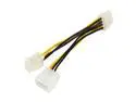 6 inch ATX 12V P4 4-Pin with Molex LP4 to EPS 12V 8-Pin Motherboard /CPU Power Supply Adapter Converter Cable,ATX P4 to EPS 8pin