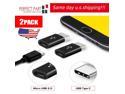 2 Pack USB 3.1 Type C Male to Micro USB Female Adapter Converter Connector USB-C