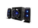 ENHANCE Computer Speakers with Subwoofer, 2.1 Powered Sound System, Blue LED Satellite Speakers, 60 Inch Wired Connection, Volume and Bass Control, Compatible with Gaming PC, Desktop, Laptop